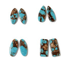 Bronzite Turquoise Pendant Earrings Size 15x35mm Sold Per Pair