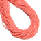 Pink / White Bamboo Coral Round Tube Beads 2x6mm 15.5" Strand