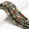 2.0mm Large Hole African Bloodstone Smooth Round Beads 8mm 10mm 15.5" Strand