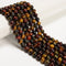 Multi-Color Tiger's Eye Smooth Round Beads 4mm 6mm 8mm 10mm 12mm 15.5" Strand