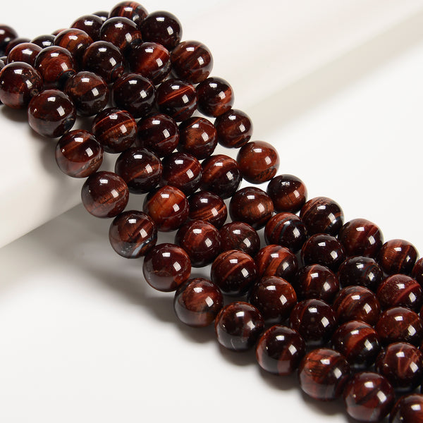 Red Tiger Eye Smooth Round Beads Large Size 14mm 16mm 18mm 20mm 15.5" Strand