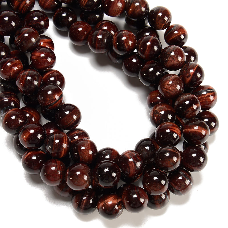 Red Tiger Eye Smooth Round Beads Large Size 14mm 16mm 18mm 20mm 15.5" Strand