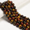 Multi-Color Tiger's Eye Smooth Round Beads 14mm 16mm 15.5" Strand