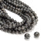 2.0mm Large Hole Larvikite Labradorite Smooth Round Beads 6mm 8mm 10mm 15.5" Strand