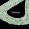 Amazonite Faceted Rondelle Beads Size 2x3mm 3x4mm 15.5" Strand