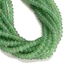 Green Aventurine Smooth Rondelle Beads 5x8mm 15.5" Strand