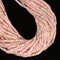 Natural Morganite Faceted Rondelle Beads Size 3x4mm 15.5" Strand