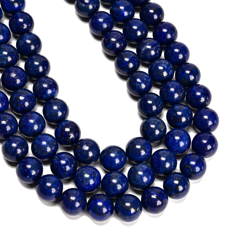 Lapis Lazuli Smooth Round Beads 14mm 16mm 18mm 20mm 15.5" Strand