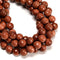 Sand Goldstone Faceted Round Beads 6mm 8mm 10mm 15.5" Strand