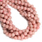 Natural Pink Opal Smooth Round Beads Size 6mm 8mm 10mm 15.5 '' Strand