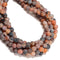 Black Red Fire Agate Crackled Matte Round Beads 4mm 6mm 8mm 10mm 12mm 15.5" Strand