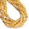 Yellow Fire Agate Crackled Matte Round Beads 4mm 6mm 8mm 10mm 12mm 15.5" Strand