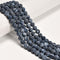 Black Fire Agate Crackled Matte Round Beads 4mm 6mm 8mm 10mm 12mm 15.5" Strand