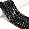 Black Striped Agate Faceted Round Beads 4mm 6mm 8mm 10mm 12mm 15.5" Strand