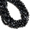 Black Striped Agate Faceted Round Beads 4mm 6mm 8mm 10mm 12mm 15.5" Strand