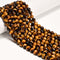 Yellow Tiger's Eye Faceted Round Beads 4mm 6mm 8mm 10mm 12mm 15.5" Strand