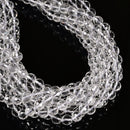 Clear Quartz Faceted Round Beads 3mm 4mm 6mm 8mm 10mm 12mm 14mm 15.5" Strand