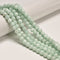 2.0mm Large Hole Green Moonstone Smooth Round Beads Size 8mm 10mm 15.5'' Strand