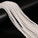 Clear Quartz Matte Round Beads 4mm 6mm 8mm 10mm 12mm 15.5" Strand