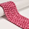 Strawberry Red Dyed Jade Smooth Round Beads 6mm 8mm 10mm 15.5" Strand
