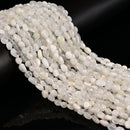 Cream White Moonstone Pebble Nugget Beads Size 6-9mm 15.5" Strand