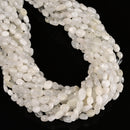 Cream White Moonstone Pebble Nugget Beads Size 6-9mm 15.5" Strand