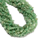 Green Aventurine Irregular Pebble Nugget Chips Beads Approx 7-8mm 34" Strand