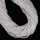 Clear Cubic Zirconia Faceted Cube Beads Size 2-2.5mm 15.5'' Strand