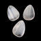 Natural White Selenite Irregular Teardrop Shape Pendant 32x45mm Sold Per Piece