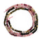 01-Multi Color Tourmaline Gradient Faceted Rondelle Beads 2x3mm 15.5" Strand