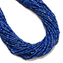 Natural Lapis Lazuli Faceted Cube Beads Size 2mm 15.5'' Strand