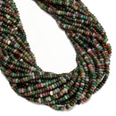 Natural Indian Agate Smooth Rondelle Beads Size 2x4.5mm 15.5'' Strand