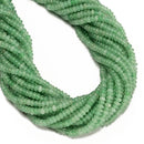 Natural Green Aventurine Smooth Rondelle Beads Size 2x4.5mm 15.5'' Strand