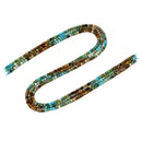 Gradient Natural Turquoise Faceted Cube Beads Size 3mm 15.5" Strand