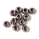 304 Stainless Steel Sliding Adjustable Rubber Stopper Beads 4x5mm 9 Pieces