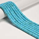 Light Blue Turquoise Heishi Disc Beads Size 3x8mm 15.5'' Strand
