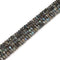 High Quality Labradorite Faceted Rondelle 4x6mm 5x8mm 15.5" Strand