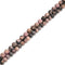 Natural Rhodonite Matte Round Beads Size 4mm 6mm 8mm 10mm 12mm 15.5" Strand