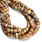 Yellow Crazy Lace Agate Matte Round Beads 4mm 6mm 8mm 10mm 12mm 15.5" Strand