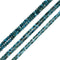 Natural Blue Apatite Faceted Rondelle Beads Size 2x3mm 3x4mm 3x5mm 15.5" Strand
