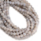 Gray Fire Agate Crackled Matte Round Beads 4mm 6mm 8mm 10mm 12mm 15.5" Strand