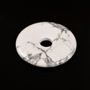 Natural Howlite Donut Circle Pendant Size 40mm 50mm Sold Per Piece