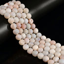 White Druzy Agate Matte Round Beads 6mm 8mm 10mm 12mm 15.5" Strand