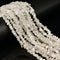 Natural White Rainbow Moonstone Irregular Nugget Chips Beads 7-8mm 34" Strand