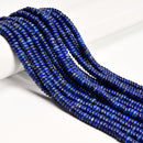 Natural Lapis Smooth Rondelle Beads Size 2x6mm 15.5'' Strand