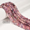 Natural Pink Sakura Tourmaline Faceted Round Beads 5mm 15.5" Strand