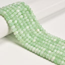 Light Lemon Color Dyed Jade Smooth Rondelle Beads Size 5x8mm 15.5'' Strand