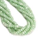 Light Lemon Color Dyed Jade Smooth Rondelle Beads Size 5x8mm 15.5'' Strand