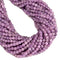 Natural Light Lepidolite Faceted Cube Beads Size 4mm 15.5'' Strand