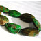 Green/Purple/Pink/Blue Jasper Faceted Teardrop Beads Approx 30x40mm 15.5" Strand
